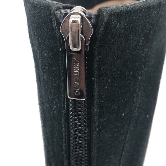 - Jimmy Choo Suede & Snakeskin Stiletto Boots 38.5 - Picture 9 of 10